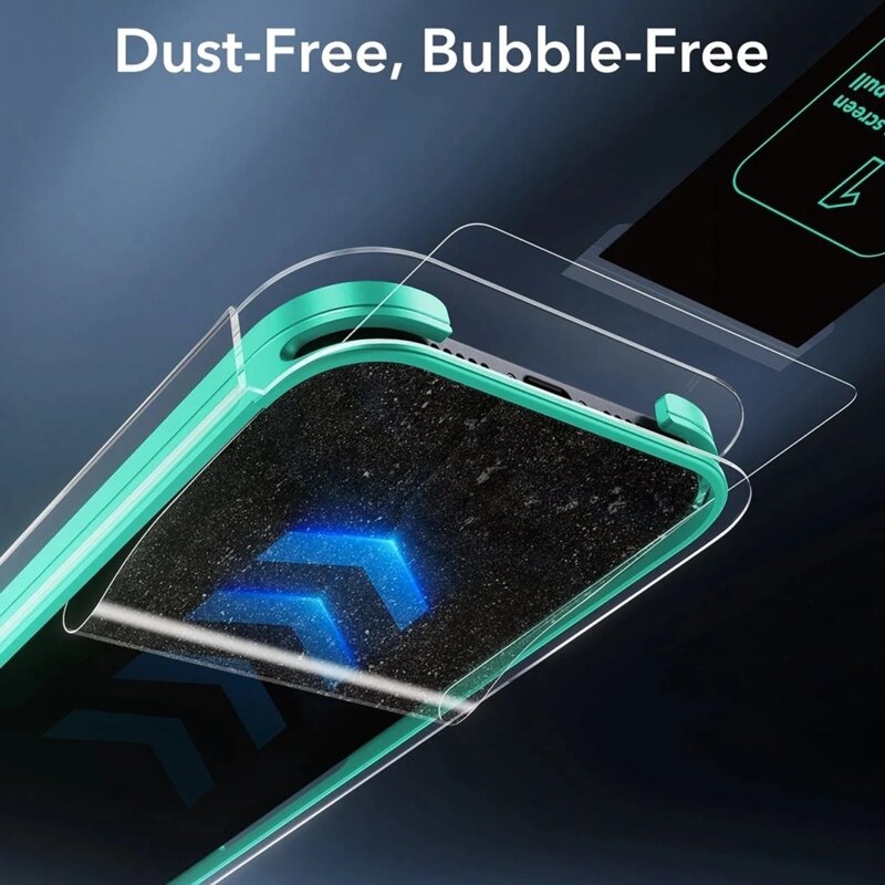 [Pachet 3x] Folie sticla iPhone 17 Pro ESR Privacy Armorite Screen Protector UltraFit, negru