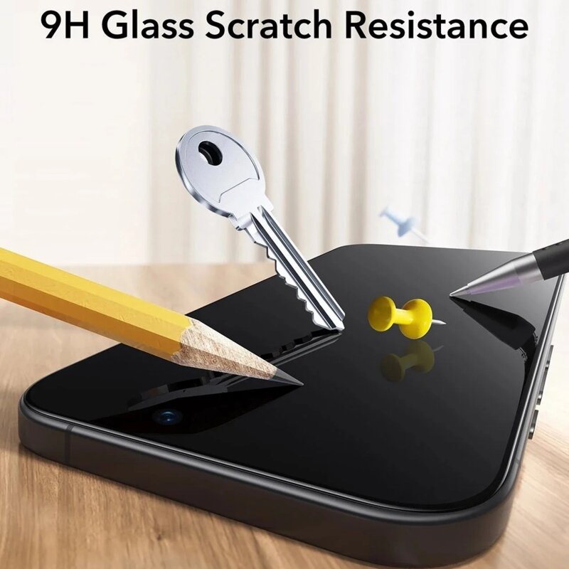 [Pachet 3x] Folie sticla iPhone 17 ESR Tempered Glass UltraFit, negru