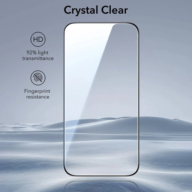 [Pachet 3x] Folie sticla iPhone 16 Pro ESR Tempered Glass, negru