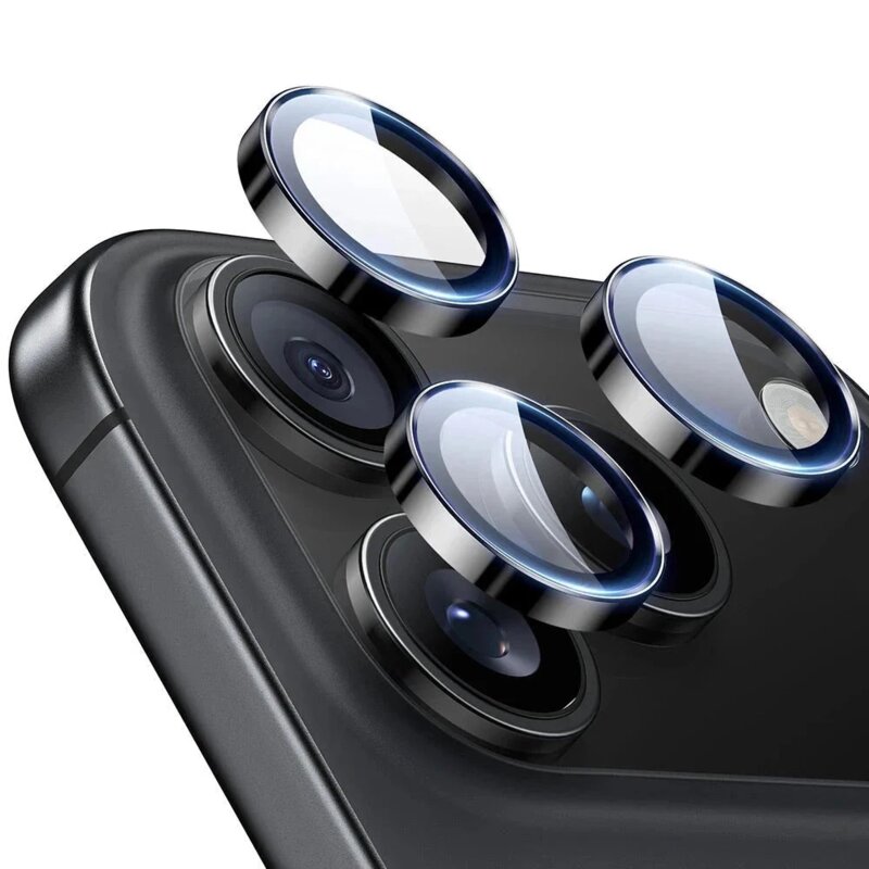 Folie sticla camera iPhone 17 Pro ESR Armorite Camera Lens Protectors, negru