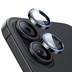 [Pachet 2x] Folie sticla camera iPhone 16 ESR Armorite Camera Lens Protectors, negru
