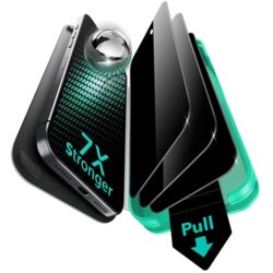 [Pachet 3x] Folie sticla iPhone 17 Air ESR Privacy Armorite Screen Protector UltraFit, negru