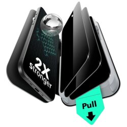 [Pachet 3x] Folie sticla iPhone 17 Air ESR Privacy Tempered Glass UltraFit, negru