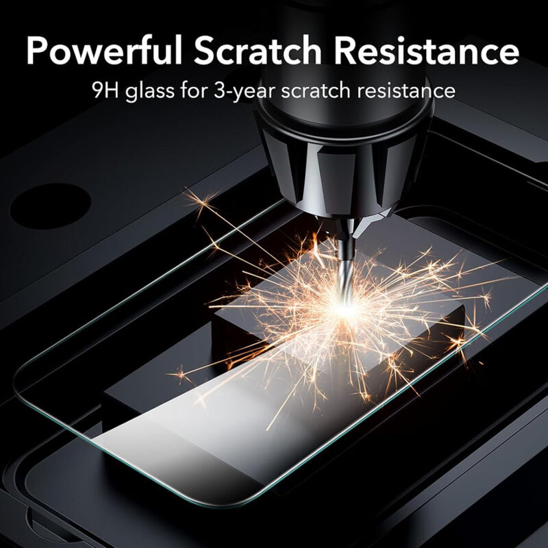 [Pachet 3x] Folie sticla iPhone 17 Pro Max ESR Privacy Tempered Glass, negru