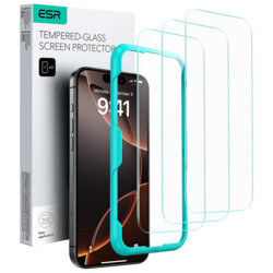 [Pachet 3x] Folie sticla iPhone 17 Pro ESR Tempered Glass, transparenta