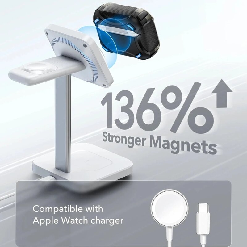 Husa Apple AirPods Pro 3 ESR Cyber FlickLock HaloLock, gri