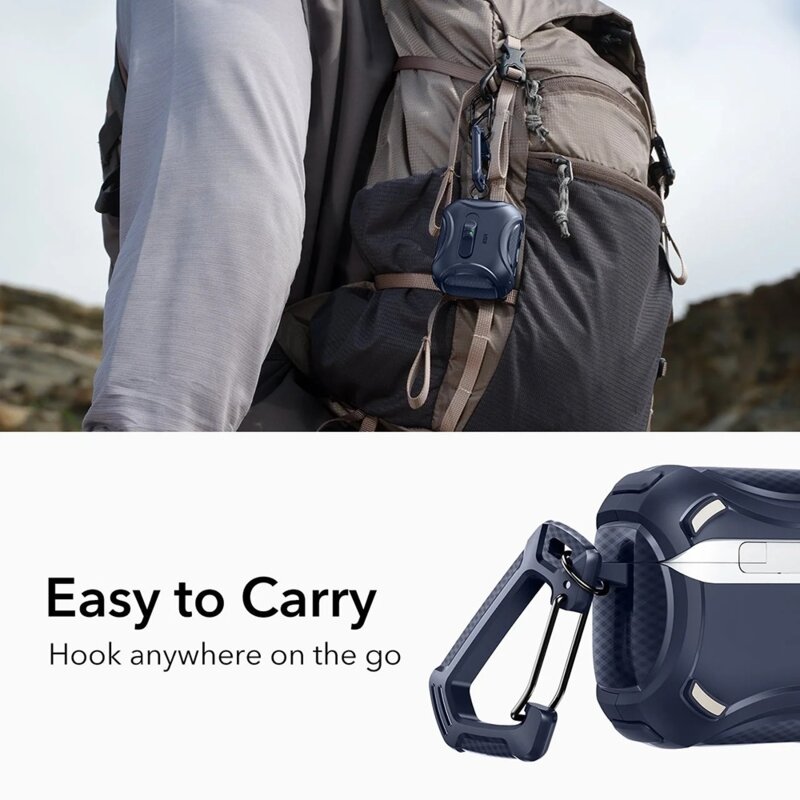 Husa Apple AirPods Pro 3 ESR Cyber FlickLock HaloLock, albastru