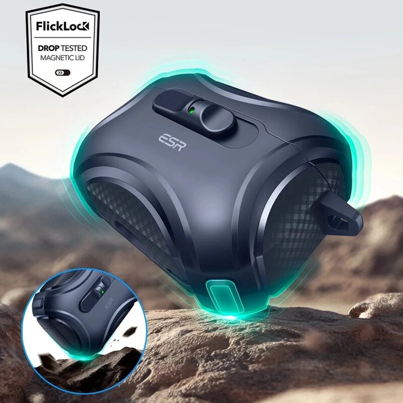 Husa Apple AirPods Pro 3 ESR Cyber FlickLock HaloLock, albastru