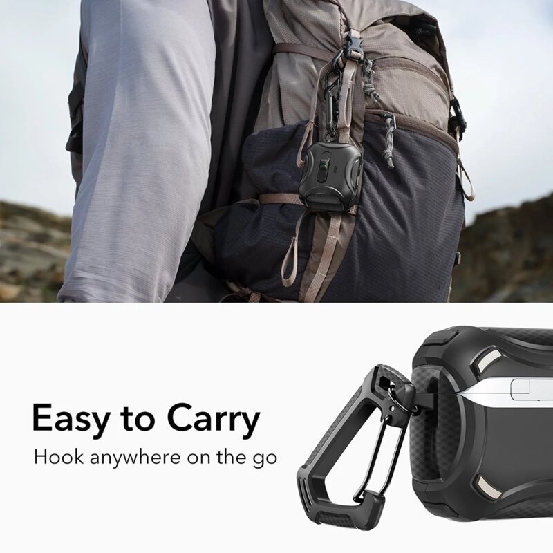 Husa Apple AirPods Pro 3 ESR Cyber FlickLock HaloLock, negru