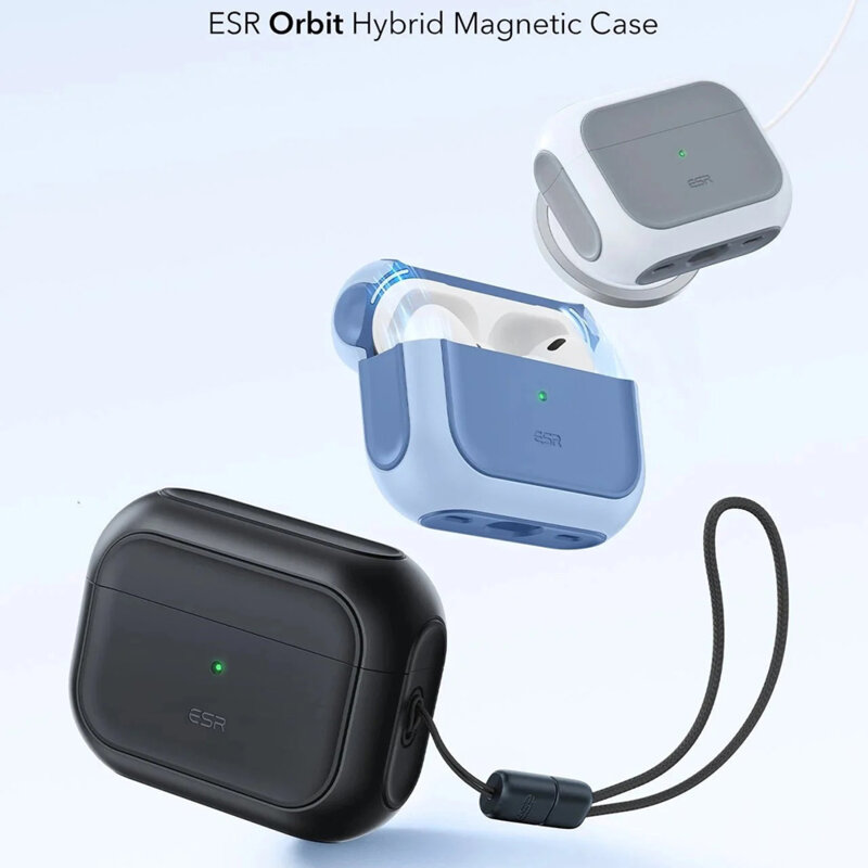 Husa Apple AirPods Pro 3 ESR Orbit Hybrid HaloLock, negru
