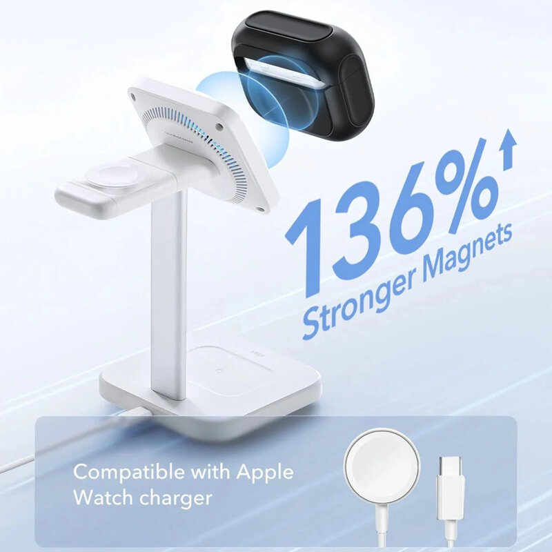 Husa Apple AirPods Pro 3 ESR Orbit Hybrid HaloLock, negru