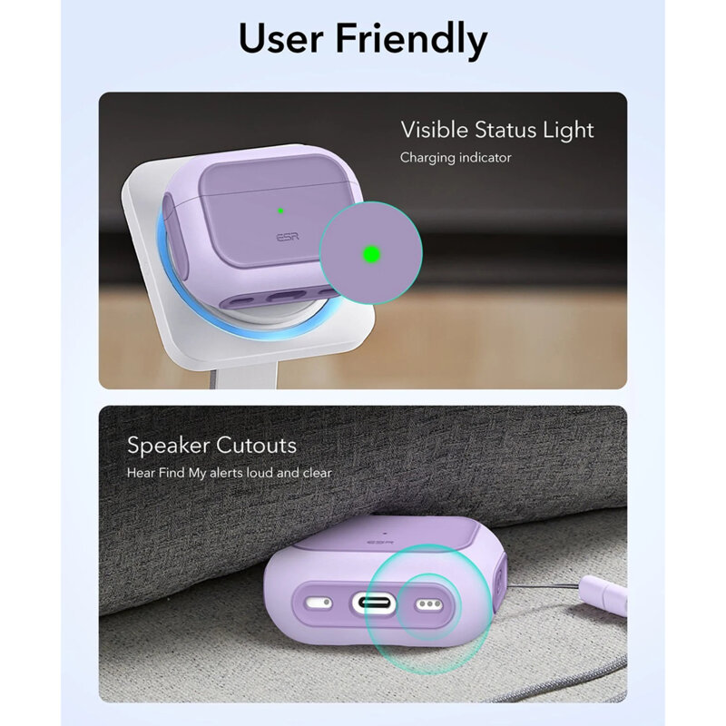 Husa Apple AirPods Pro 3 ESR Orbit Hybrid HaloLock, mov