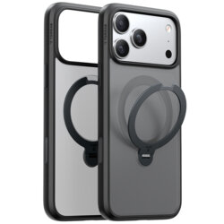 Husa iPhone 17 Pro Torras Ostand Spin MagSafe Series, negru