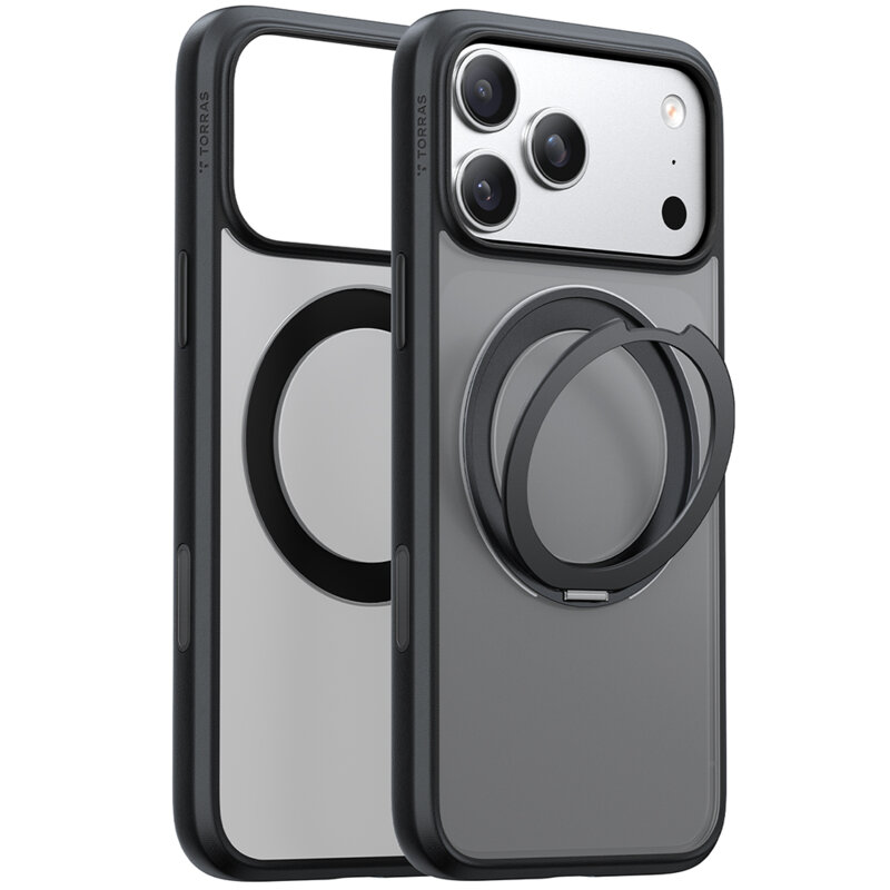 Husa iPhone 17 Pro Torras Ostand Pro MagSafe  Series, negru