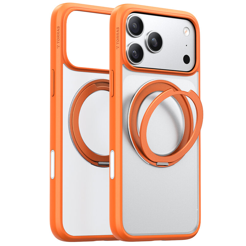 Husa iPhone 17 Pro Max Torras Ostand Pro MagSafe  Series, portocaliu