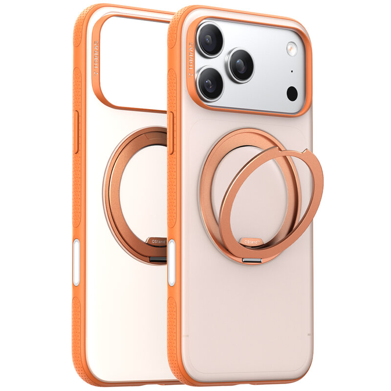 Husa iPhone 17 Pro Torras Ostand R Fitness Series, portocaliu