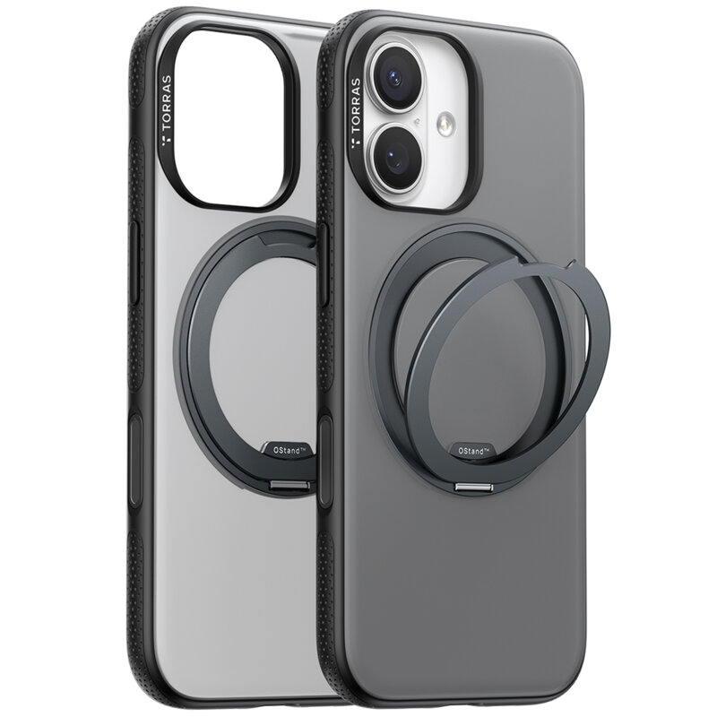 Husa iPhone 17 Torras Ostand R Fitness Series, negru