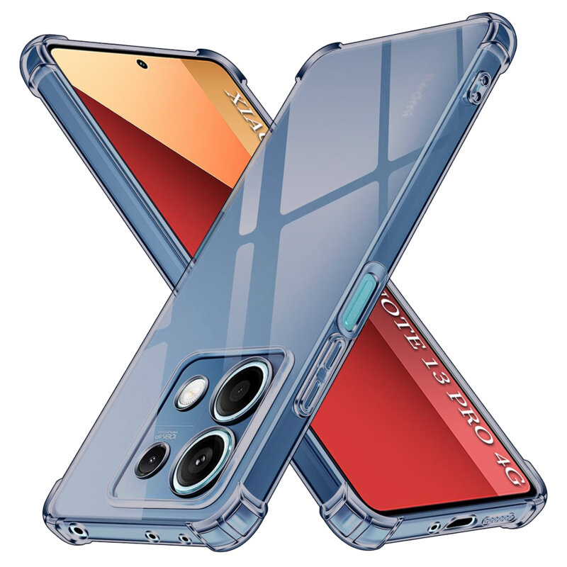 Husa Xiaomi Redmi Note 13 Pro 4G Techsuit Shockproof Clear Silicone, fumuriu