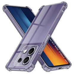 Husa Xiaomi Poco M6 Pro 4G Techsuit Shockproof Clear Silicone, fumuriu