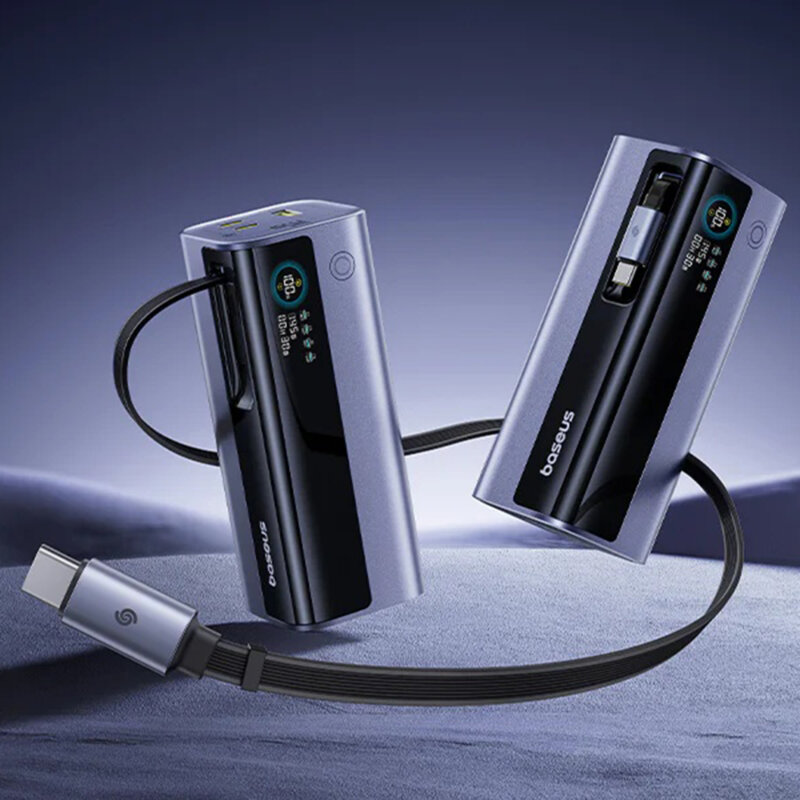 Baterie externa cu cablu retractabil 20000mAh, Baseus EnerGeek GR11, E0027B01