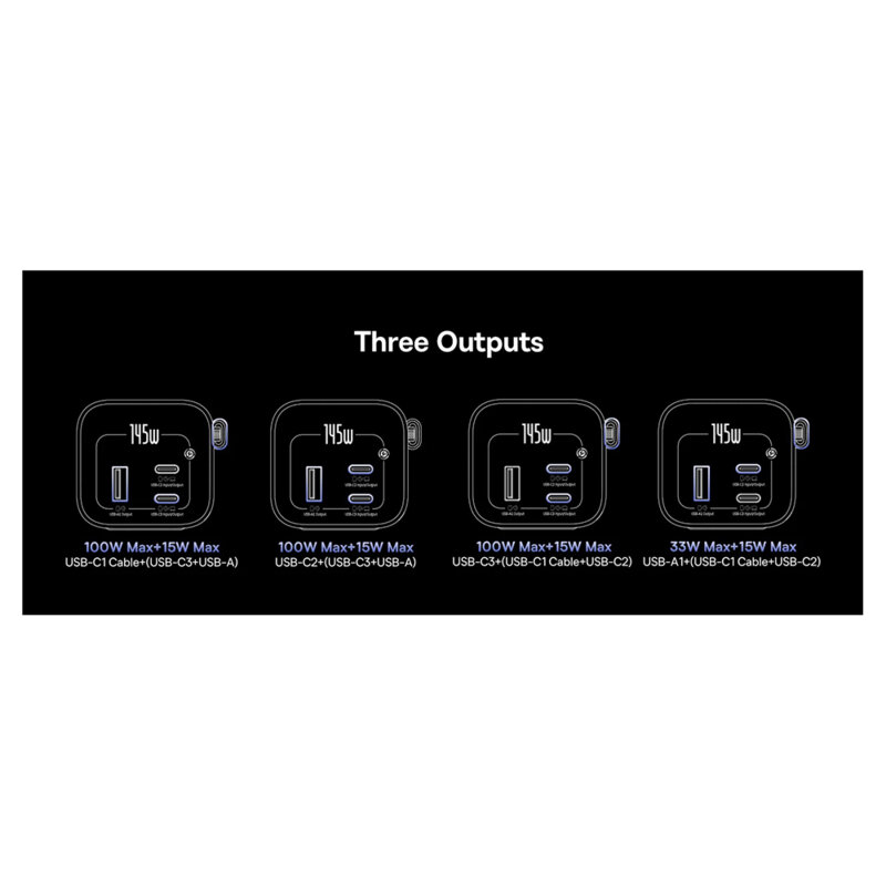 Baterie externa cu cablu retractabil 20000mAh, Baseus EnerGeek GR11, E0027B01