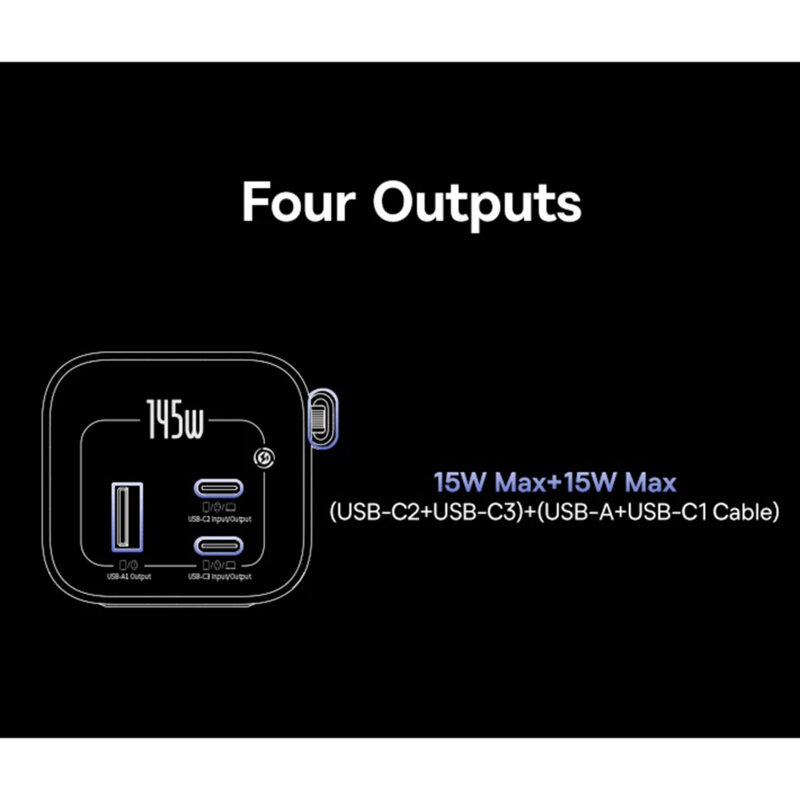 Baterie externa cu cablu retractabil 20000mAh, Baseus EnerGeek GR11, E0027B01