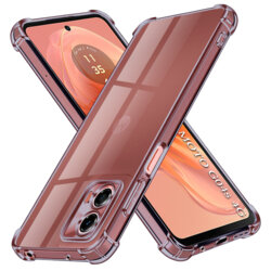 Husa Motorola Moto G04s Techsuit Shockproof Clear Silicone, fumuriu