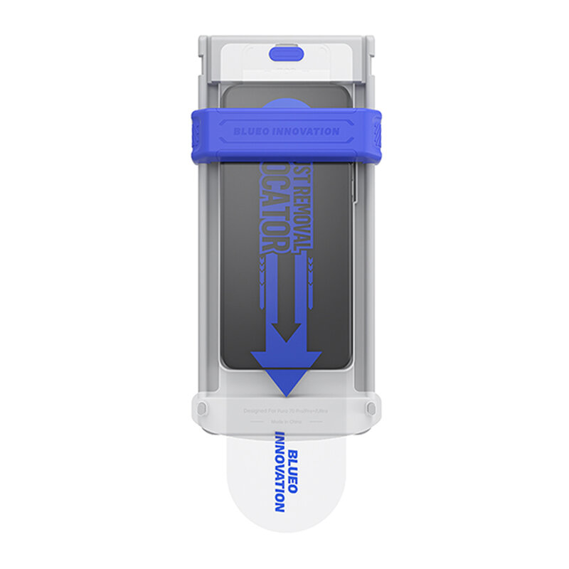 Folie iPhone 17 Pro Max cu aplicator Blueo 3D Full Display Curved Edge AR Glass, negru