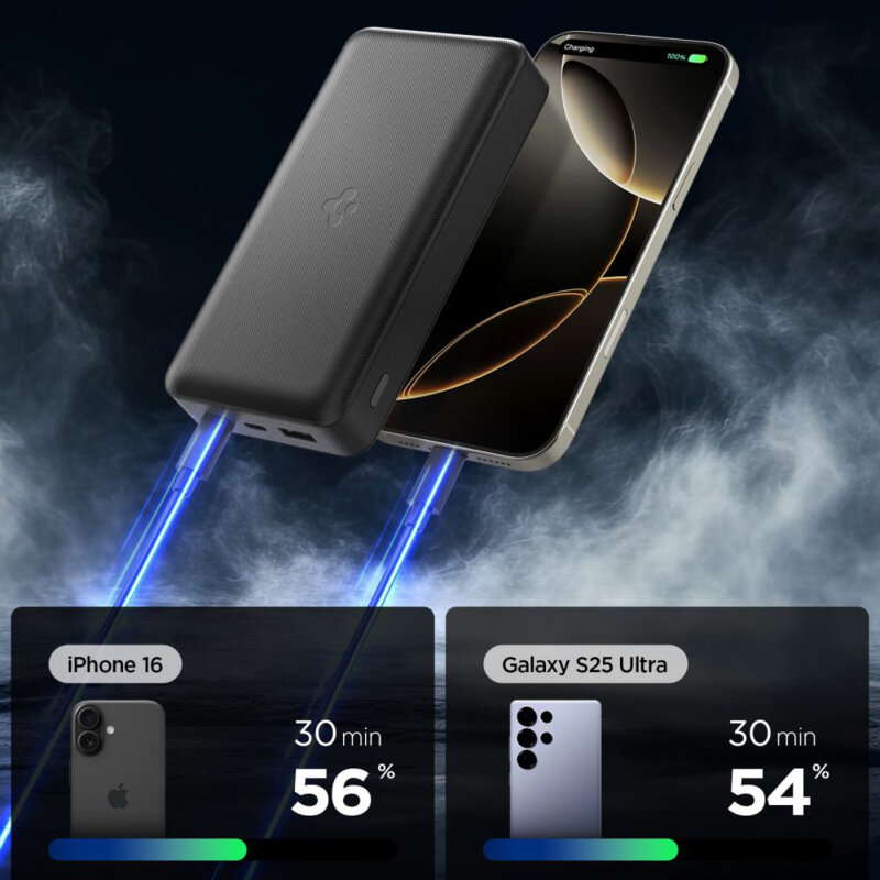 Baterie externa 30000mAh, USB, Type-C Spigen, 30W, EA3030