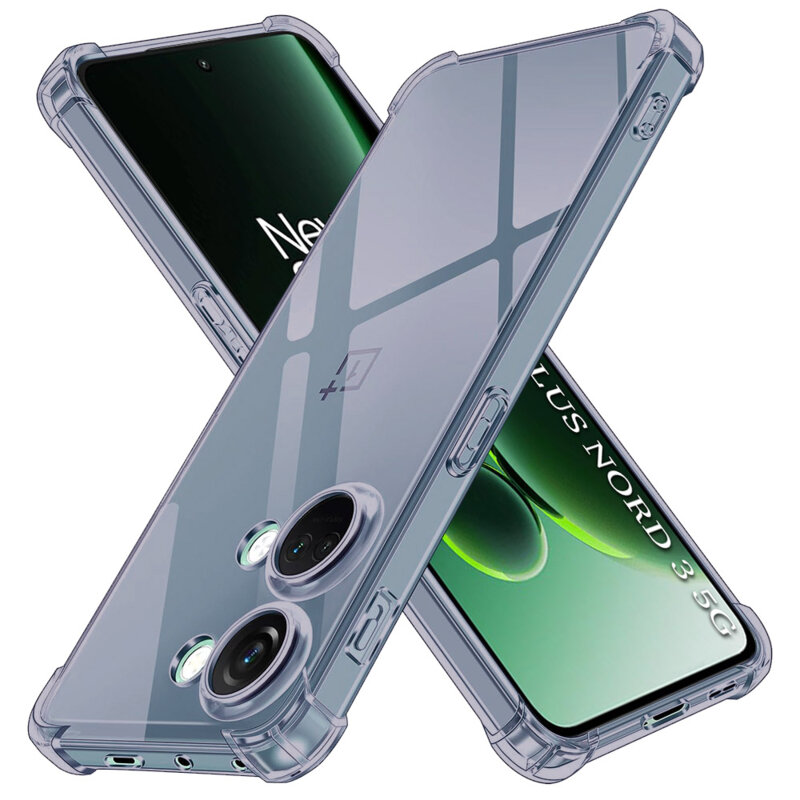 Husa OnePlus Nord 3 Techsuit Shockproof Clear Silicone, fumuriu
