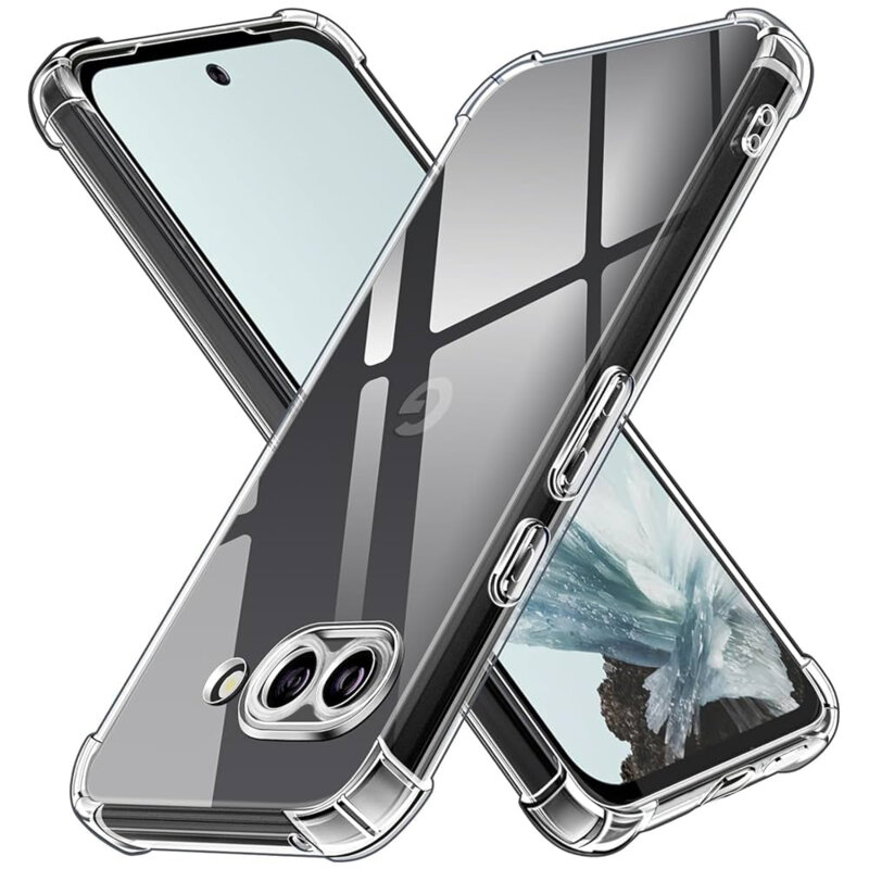 Husa Google Pixel 9a Techsuit Shockproof Clear Silicone, transparenta