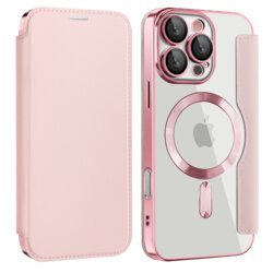 Husa Samsung Galaxy A17 5G Techsuit SmartMag Book Case, roz