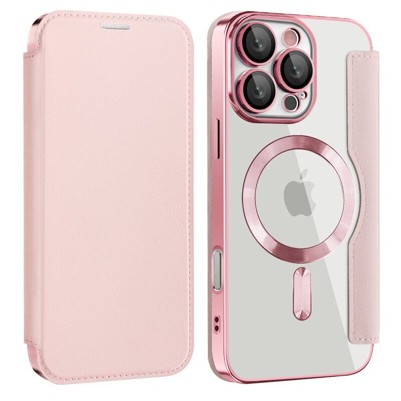 Husa Samsung Galaxy A17 5G Techsuit SmartMag Book Case, roz