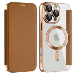 Husa Samsung Galaxy A17 5G Techsuit SmartMag Book Case, maro