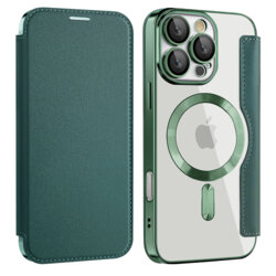Husa Samsung Galaxy A17 5G Techsuit SmartMag Book Case, verde