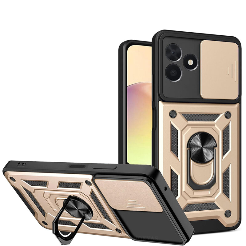 Husa Samsung Galaxy A17 5G protectie camera Techsuit CamShield Series, auriu
