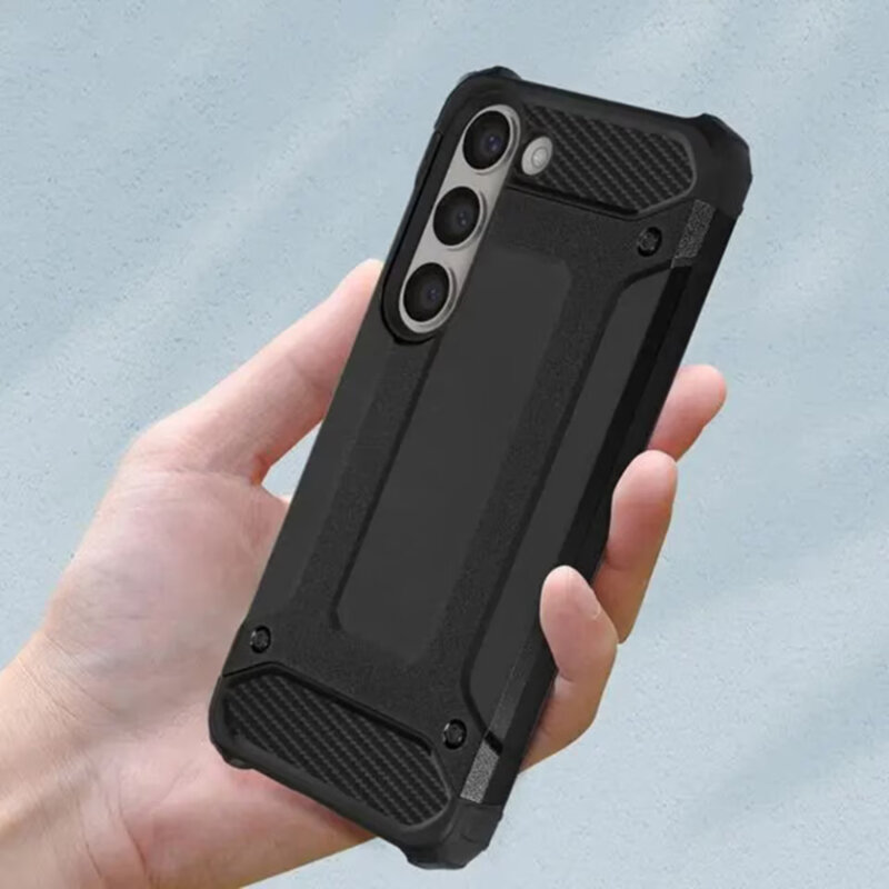 Husa Samsung Galaxy A17 4G Techsuit Hybrid Armor, negru