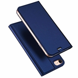 Husa iPhone 8 Dux Ducis Flip Stand Book - Albastru
