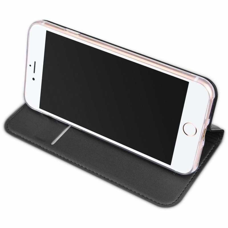 Husa iPhone 7 Dux Ducis Flip Stand Book - Negru