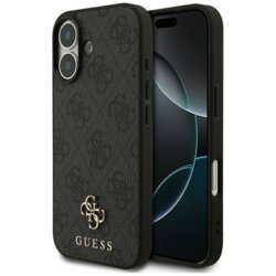 Husa iPhone 17 Guess 4G Small and Classic Logo MagSafe, negru, GUHMP17SP4SM4MK