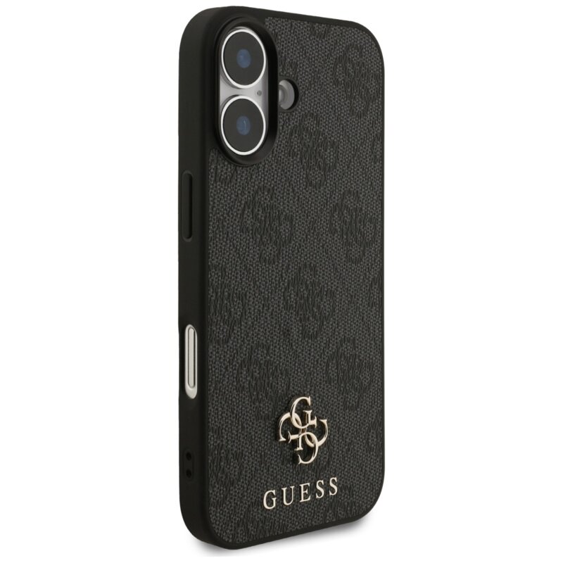 Husa iPhone 17 Guess 4G Small and Classic Logo MagSafe, negru, GUHMP17SP4SM4MK