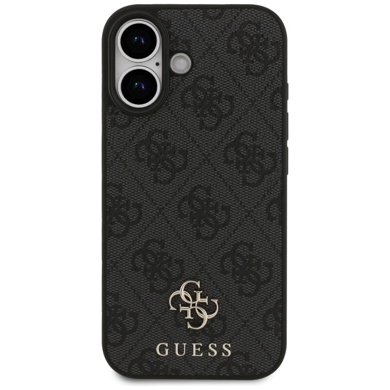 Husa iPhone 17 Guess 4G Small and Classic Logo MagSafe, negru, GUHMP17SP4SM4MK