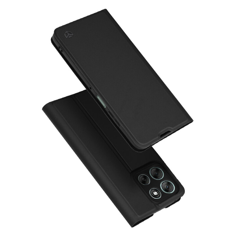 Husa Motorola Moto G56 Techsuit Magskin Book, negru