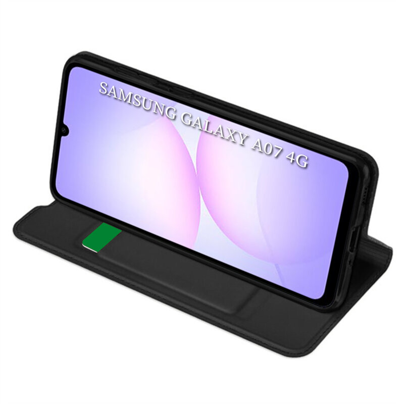 Husa Samsung Galaxy A07 4G Techsuit Magskin Book, negru
