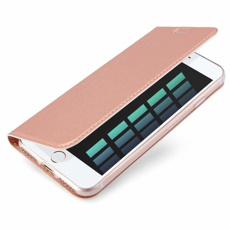 Husa iPhone 7 Dux Ducis Flip Stand Book - Roz