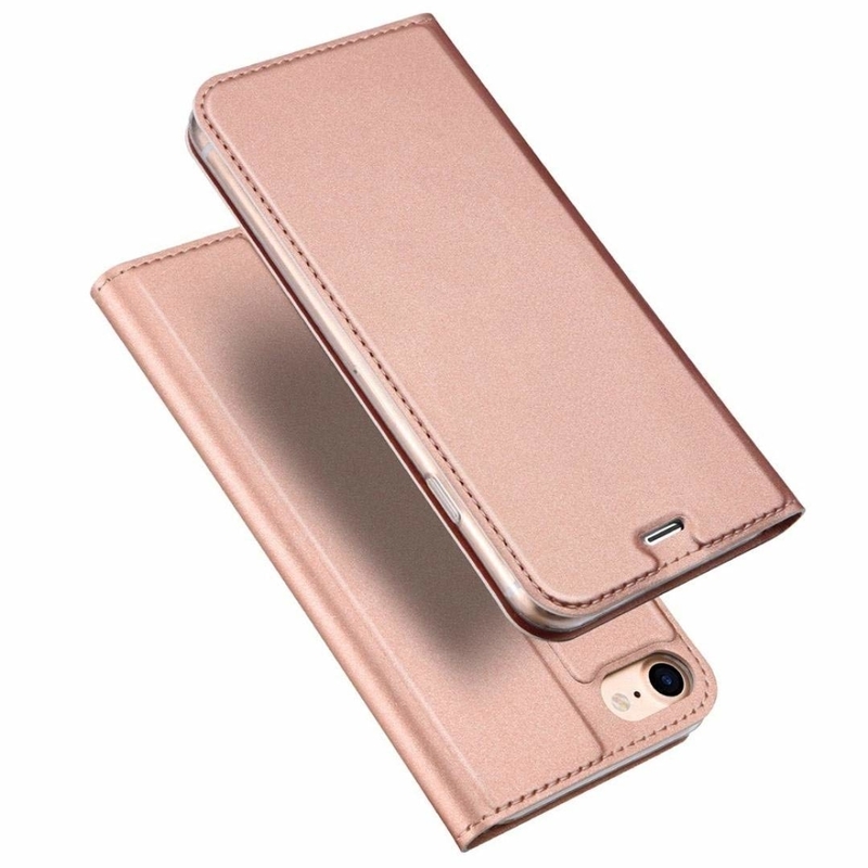 Husa iPhone 7 Dux Ducis Flip Stand Book - Roz