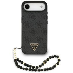 Husa originala Guess iPhone 17 Air Hardcase 4G Triangle Logo MagSafe, negru, GUHMP17MP4TSDPPSK