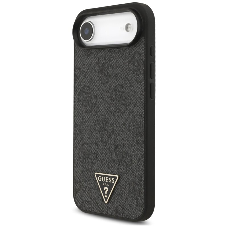 Husa originala Guess iPhone 17 Air Hardcase 4G Triangle Logo MagSafe, negru, GUHMP17MP4TSDPPSK
