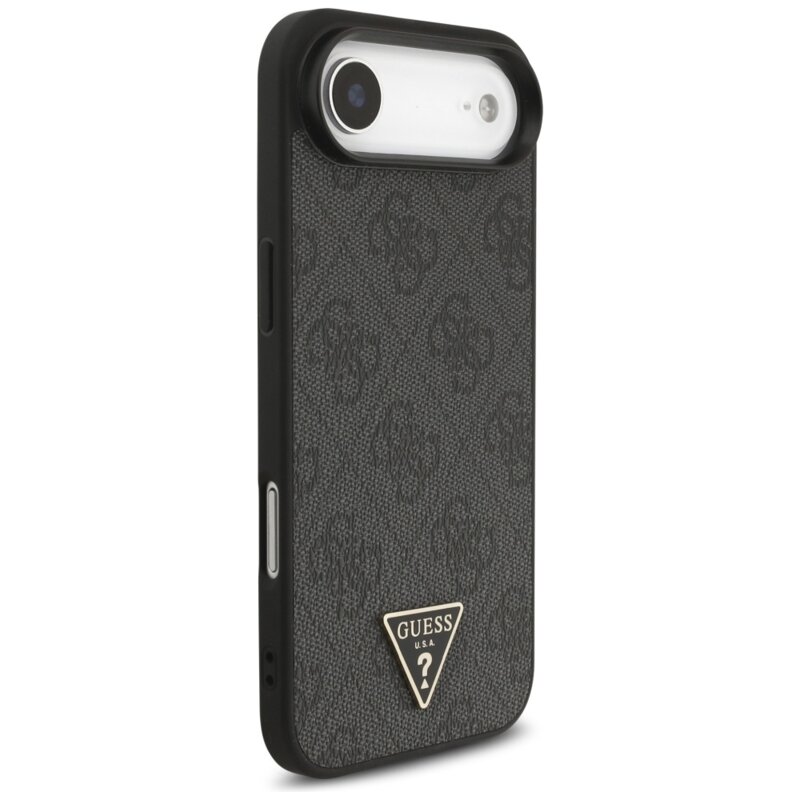 Husa originala Guess iPhone 17 Air Hardcase 4G Triangle Logo MagSafe, negru, GUHMP17MP4TSDPPSK