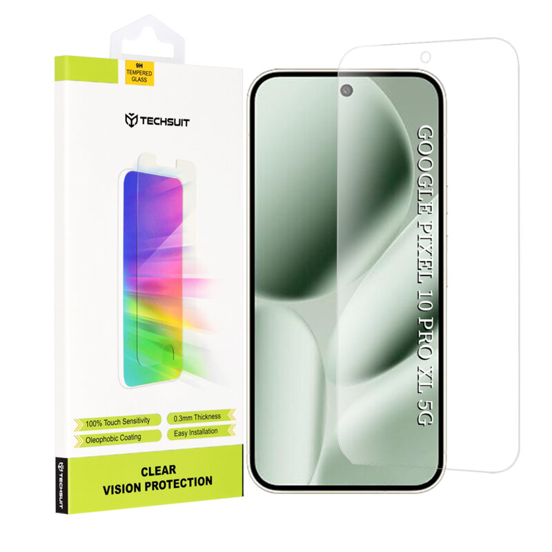 Folie sticla Google Pixel 10 Pro XL Techsuit Clear Vision Glass, transparenta